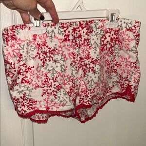 Victoria's Secret Red and Gray Pajama Shorts